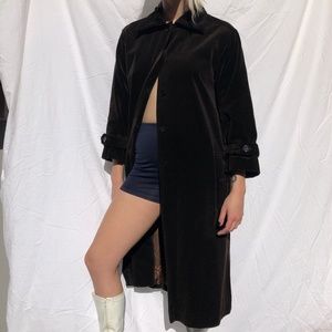 Vintage Brown Velvet Coat